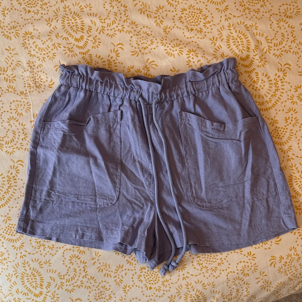 Universal Thread Women's Drawstring Paperbag Shorts in Lilac